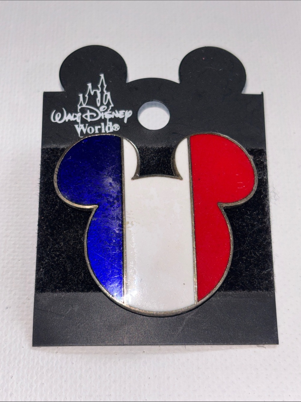 Walt Disney World Epcot World Showcase Mickey Head & Ears France Flag Pin